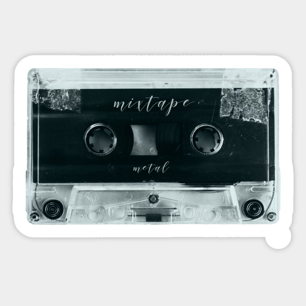 Mixtape Metal Sticker by DyrkWyst